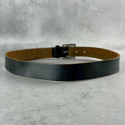 Vintage Yohji Yamamoto Accessory - Yohji Yamamoto POUR HOMME Leather Belt Black - Authentic Archive