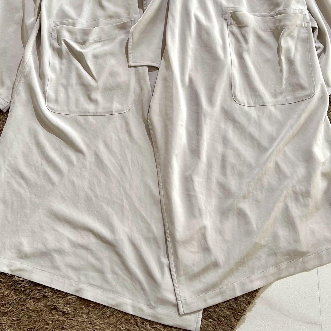 Vintage Yohji Yamamoto Outwear - Y's 22SS Oversized Long Coat Gray Size L - Authentic Archive