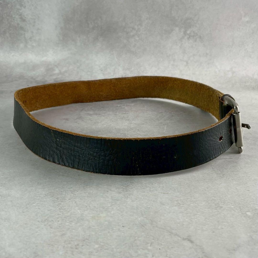 Vintage Yohji Yamamoto Accessory - Yohji Yamamoto POUR HOMME Leather Belt Black - Authentic Archive