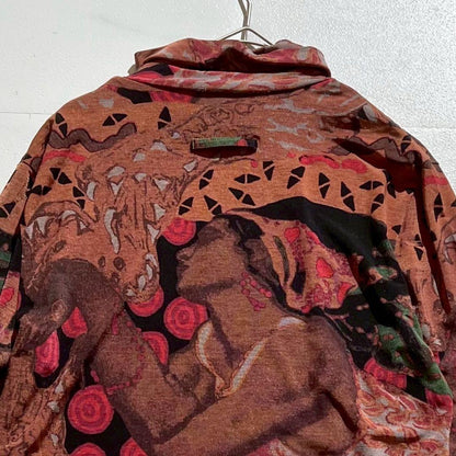 Vintage Jean Paul Gaultier Tops - Jean Paul Gaultier Power Net Picture Turtleneck Long Sleeve T-Shirt Size L - Authentic Archive