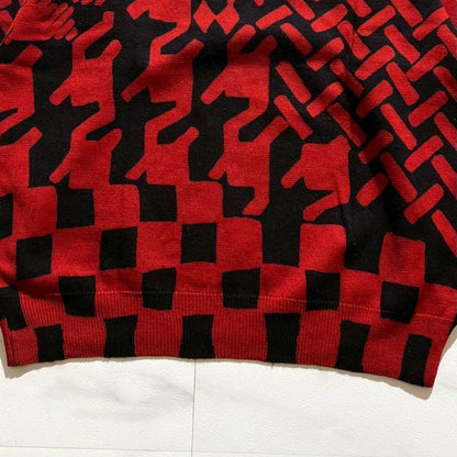 Vintage Issey Miyake Tops - ISSEY MIYAKE MEN 80s Oversized Long Sleeve Knit Sweater Red Size XL - Authentic Archive