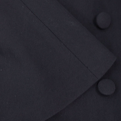 Yohji Yamamoto 80s Wool Midi Dress Black Size S