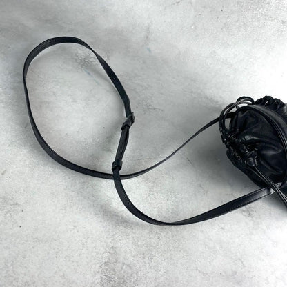 Vintage Yohji Yamamoto Accessory - Yohji Yamamoto +NOIR 20SS Fringe Shoulder Bag Leather Black - Authentic Archive