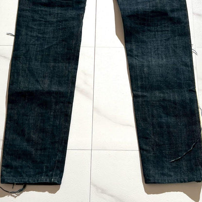 Vintage Yohji Yamamoto Bottoms - Yohji Yamamoto POUR HOMME 15SS Straight Denim Pants Indigo Size 2 - Authentic Archive