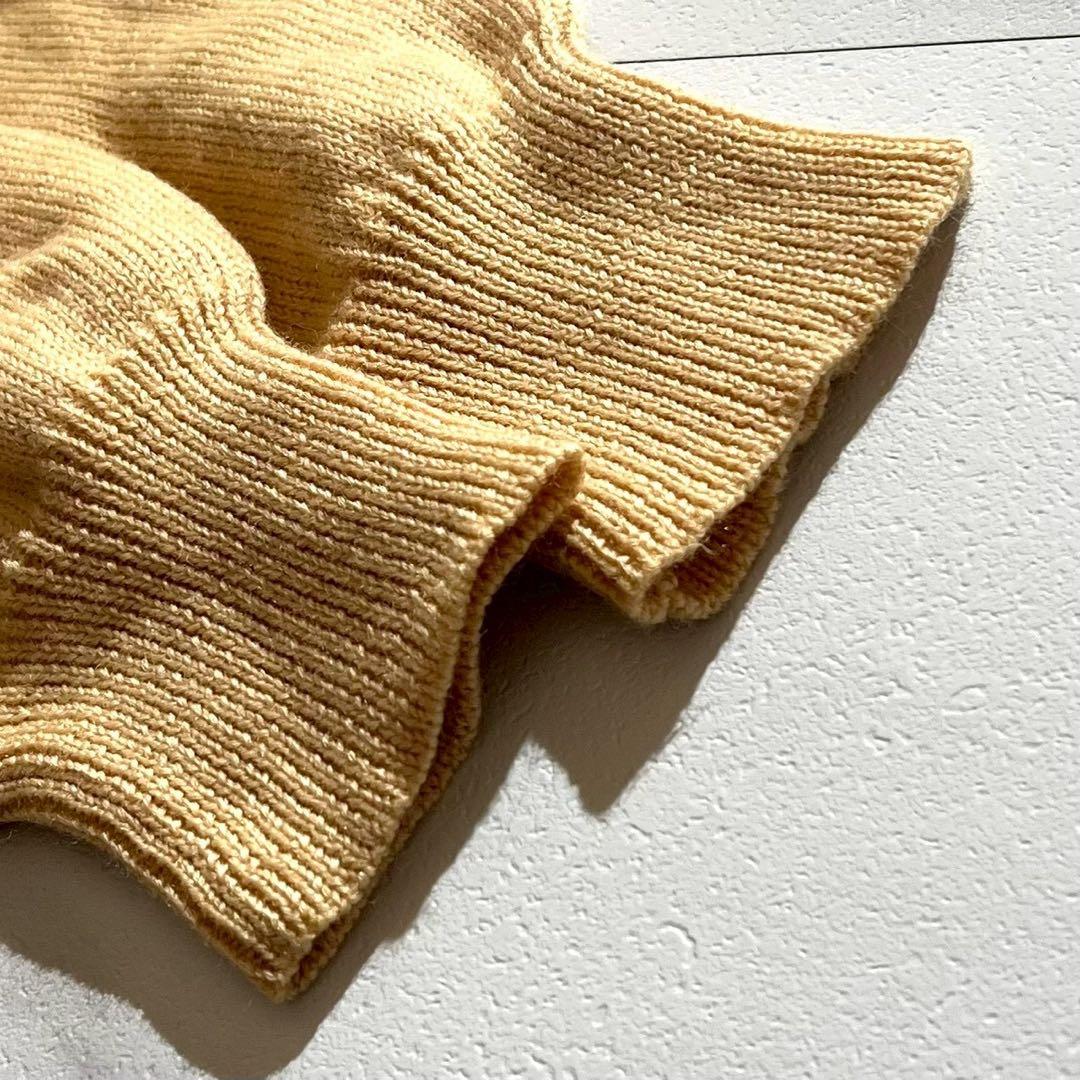 Vintage Yohji Yamamoto Tops - Yohji Yamamoto POUR HOMME 80s Long Sleeve Knit Yellow Size L - Authentic Archive