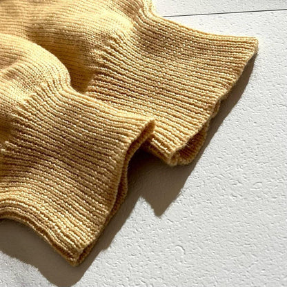 Vintage Yohji Yamamoto Tops - Yohji Yamamoto POUR HOMME 80s Long Sleeve Knit Yellow Size L - Authentic Archive