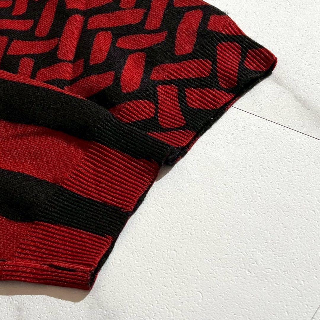 Vintage Issey Miyake Tops - ISSEY MIYAKE MEN 80s Oversized Long Sleeve Knit Sweater Red Size XL - Authentic Archive