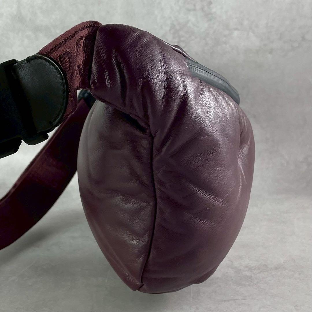 Vintage Maison Margiela Accessory - Maison Margiela 20AW GRAM SLAM Body Bag Bordeaux - Authentic Archive
