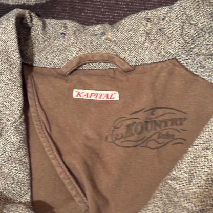 Vintage Kapital Outwear - KAPITAL KOUNTRY Soaked Coveralls Beige Size M - Authentic Archive