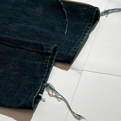 Vintage Yohji Yamamoto Bottoms - Yohji Yamamoto POUR HOMME 15SS Straight Denim Pants Indigo Size 2 - Authentic Archive