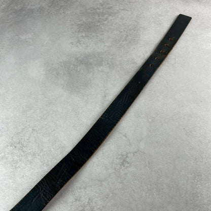 Vintage Yohji Yamamoto Accessory - Yohji Yamamoto POUR HOMME Leather Belt Black - Authentic Archive