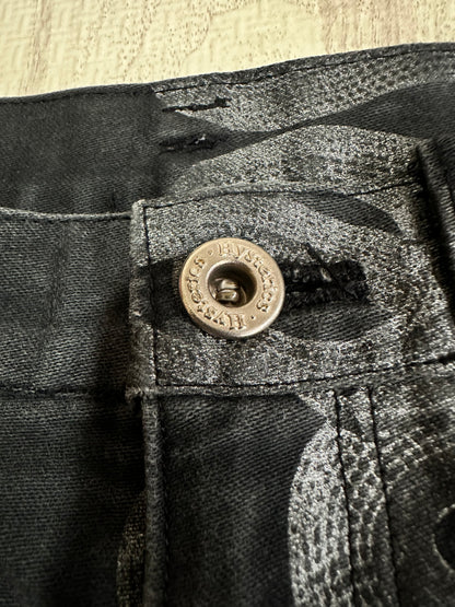 Vintage Hysteric Glamour Bottoms - Hysteric Glamour Snake Loop skinny denim pants black size 28 - Authentic Archive