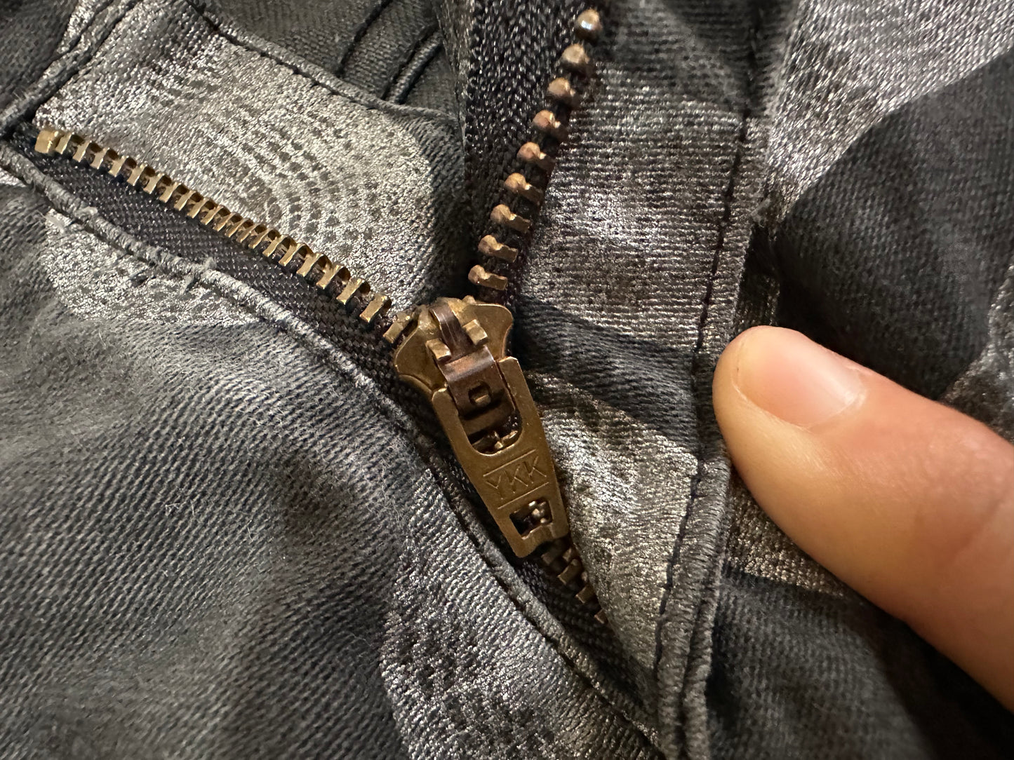 Hysteric Glamour - Hysteric Glamour Snake Loop skinny denim pants black size 28