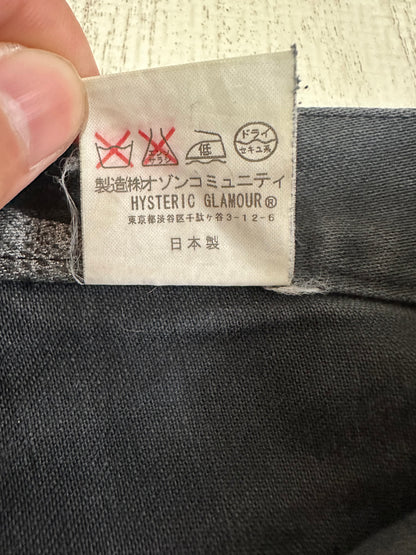 Vintage Hysteric Glamour Bottoms - Hysteric Glamour Snake Loop skinny denim pants black size 28 - Authentic Archive
