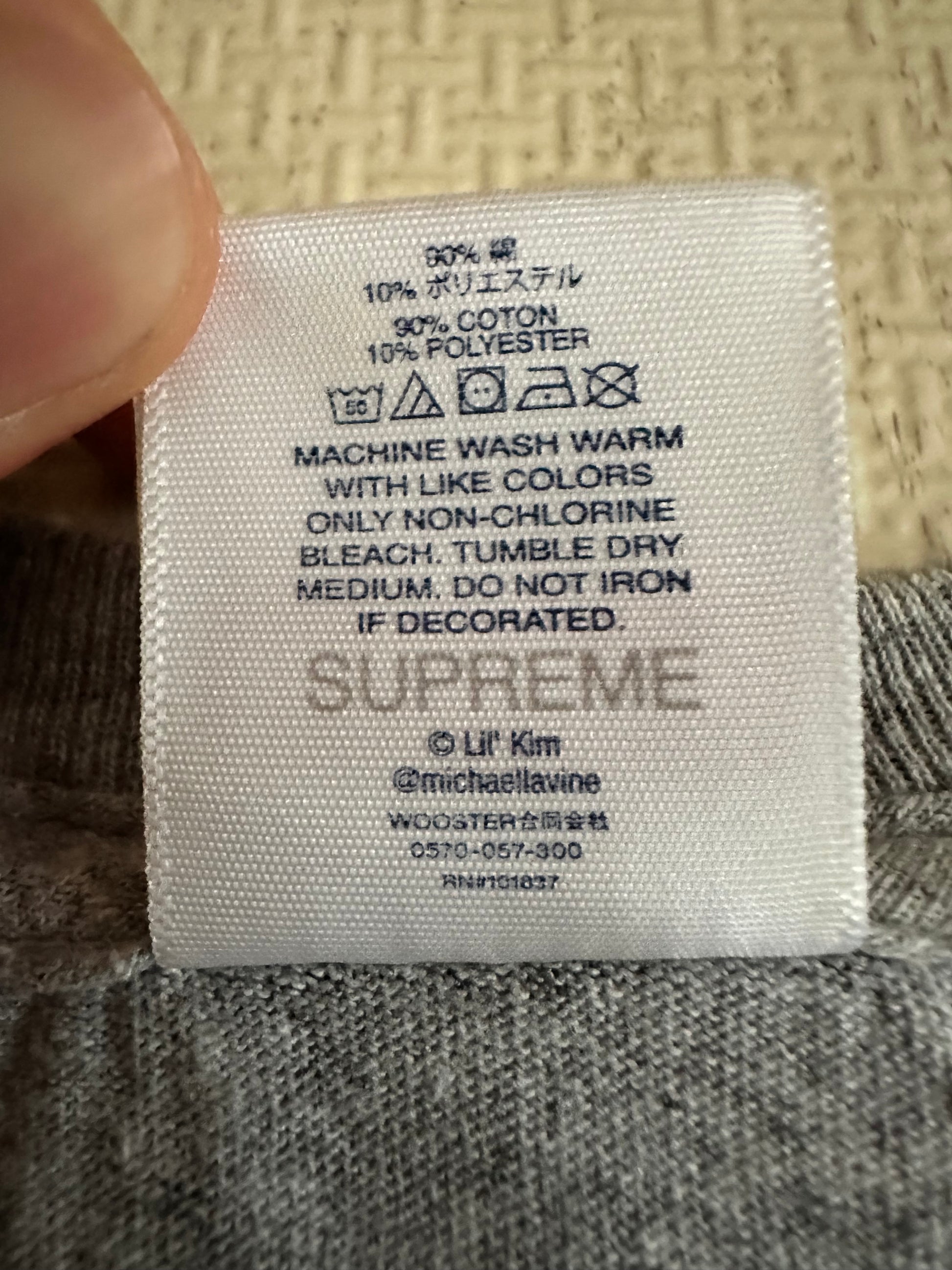 Supreme - Supreme Lil Kim Tee Gray Size M