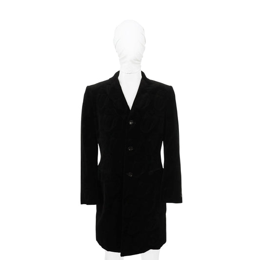 COMME des GARCONS 06 S/S Cotton Blend Black Coat Size M