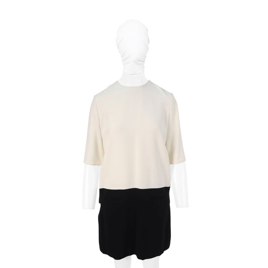 Celine CÉLINE by Phoebe Philo Rayon Silk Dress White Size 40