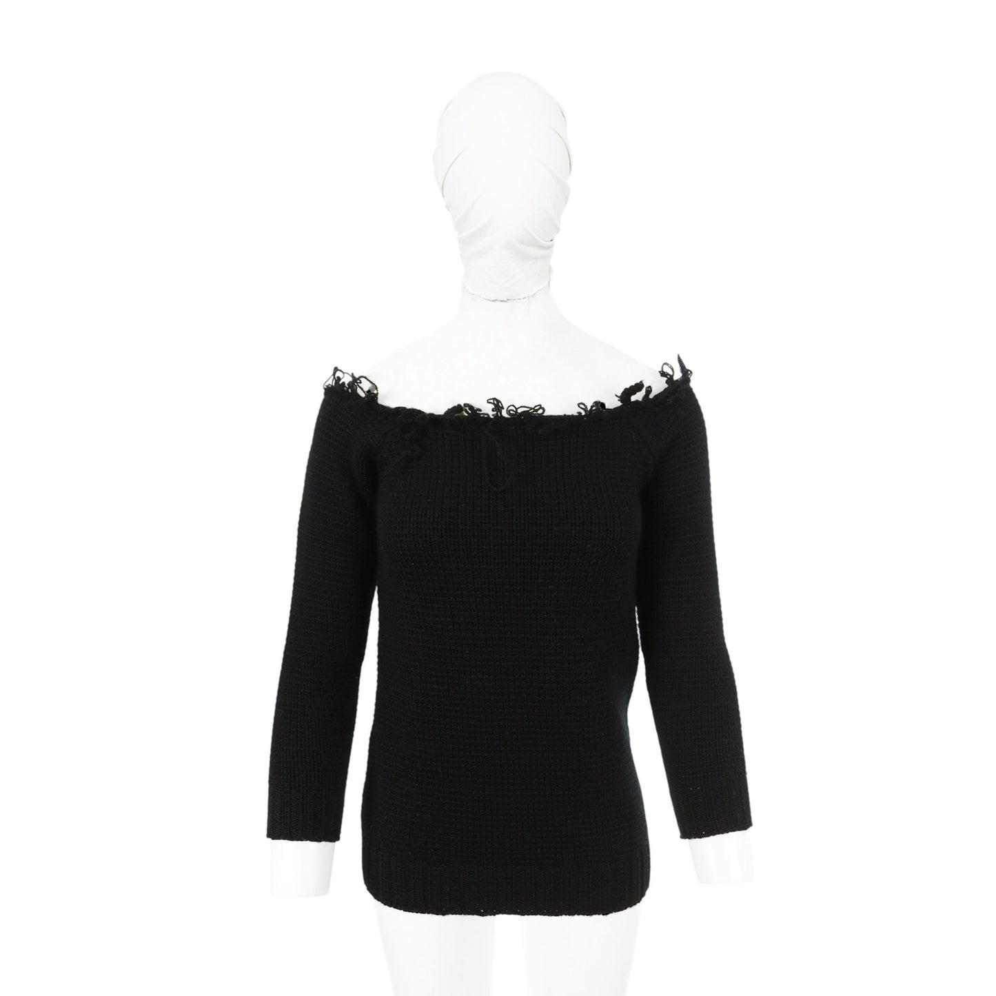Maison Martin Margiela 2001 A/W Black Wool Sweater Size S