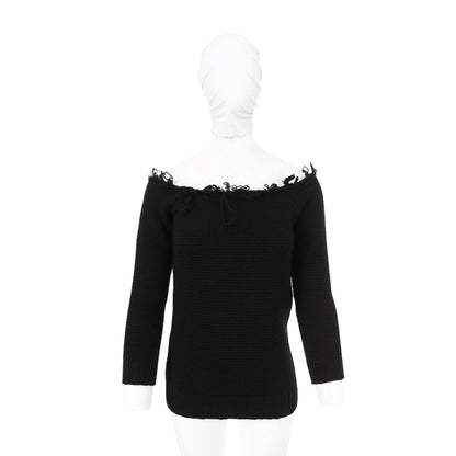 Maison Martin Margiela 2001 A/W Black Wool Sweater Size S