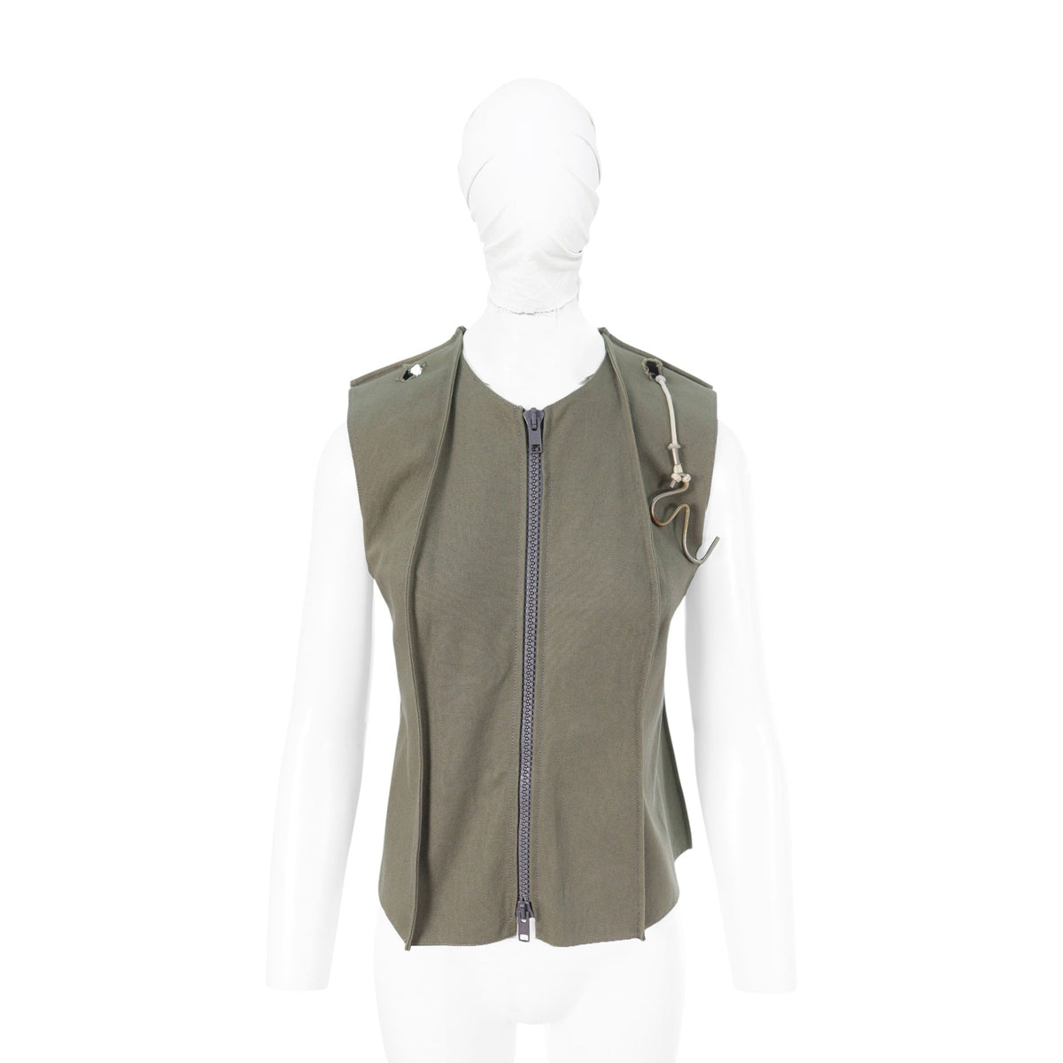 Maison Martin Margiela 1998 S/S Cotton Vest Khaki Size 40