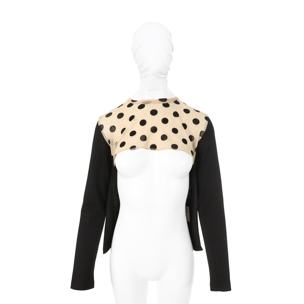 COMME des GARCONS 2011 A/W Wool Shirt Black/Beige Size XS