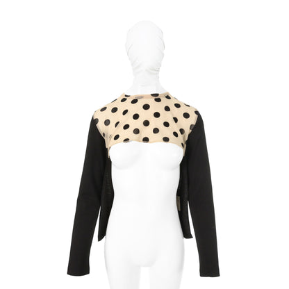 COMME des GARCONS 2011 A/W Wool Shirt Black/Beige Size XS