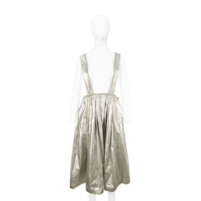 COMME des GARCONS 2017 A/W Silver Leather Skirt Size XS