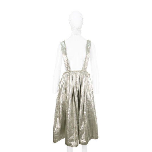 COMME des GARCONS 2017 A/W Silver Leather Skirt Size XS