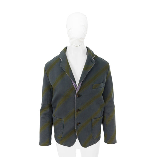 UNDERCOVER 2001 A/W Cotton Blend Coat Olive/Purple Size S