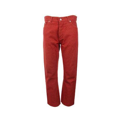 HELMUT LANG 1998 Red Denim Jeans Size 31 Inch