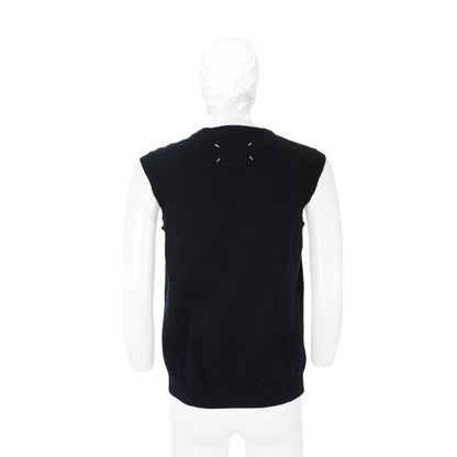 Maison Martin Margiela 2000 S/S Dark Navy Cotton Wool Vest