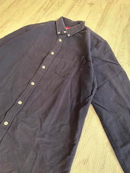 Vintage Supreme Tops - Supreme Button Shirts Navy Size S - Authentic Archive