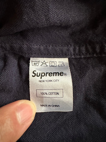 Vintage Supreme Tops - Supreme Button Shirts Navy Size S - Authentic Archive