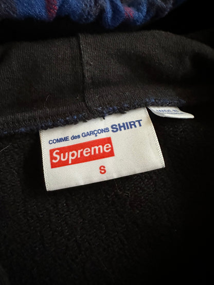 Vintage Supreme Tops - Supreme x COMME des GARCONS 15AW Logo Print Hoodie Black S - Authentic Archive