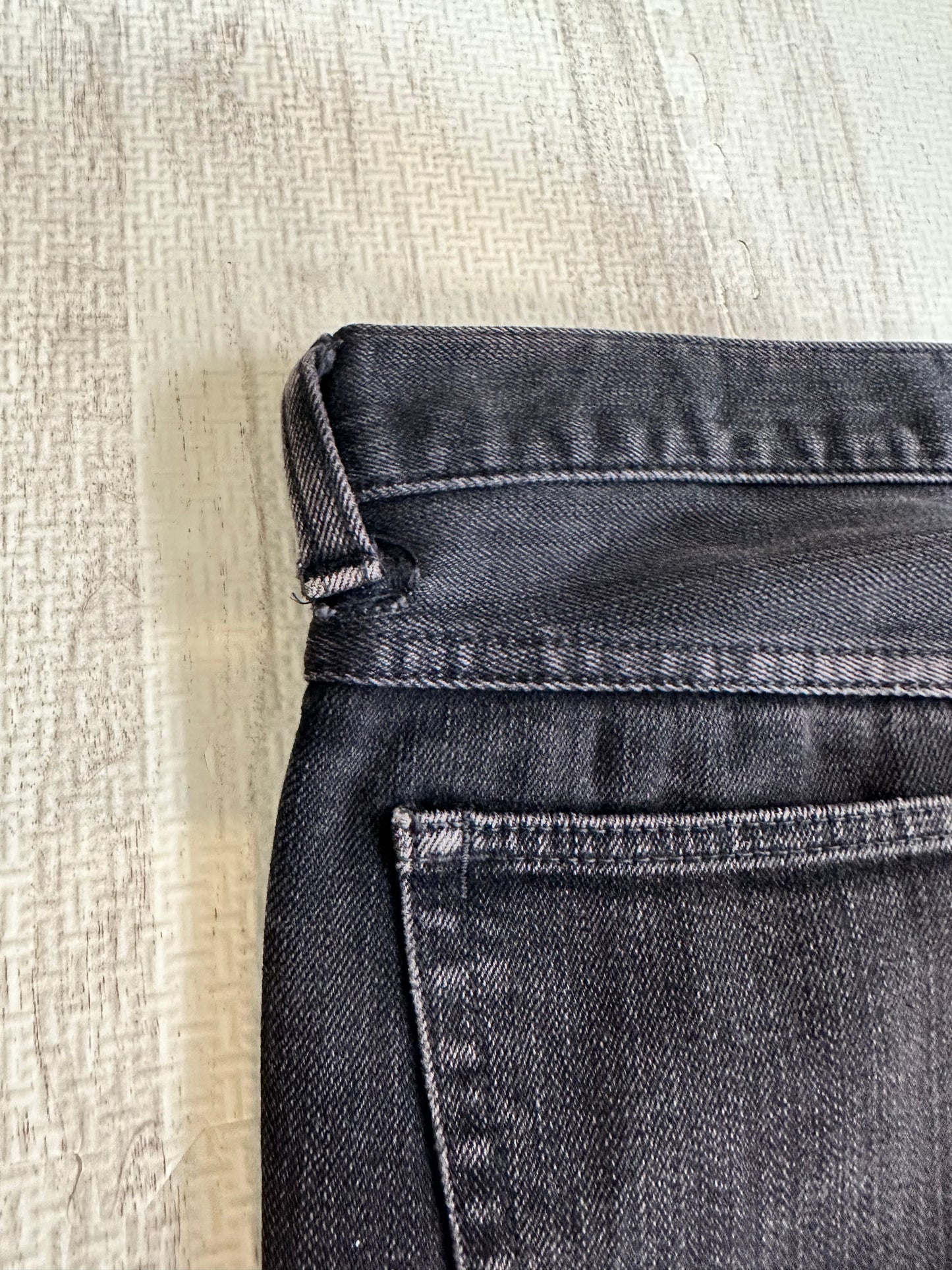 NUMBER (N)INE 05AW Crying Hearts Stretch Denim Pants Black