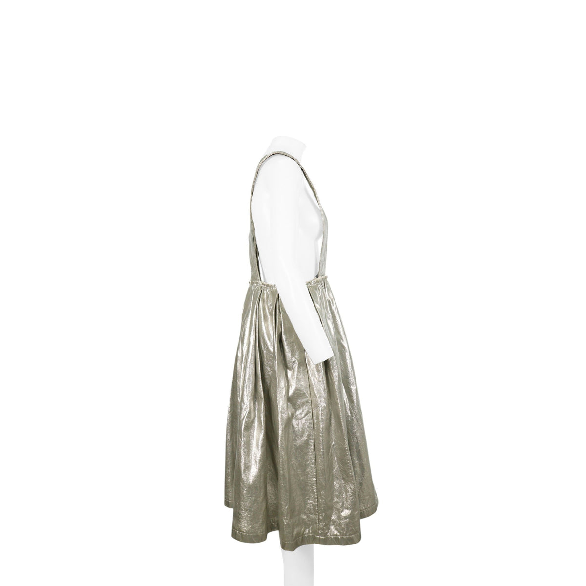 COMME des GARCONS 2017 A/W Silver Leather Skirt Size XS
