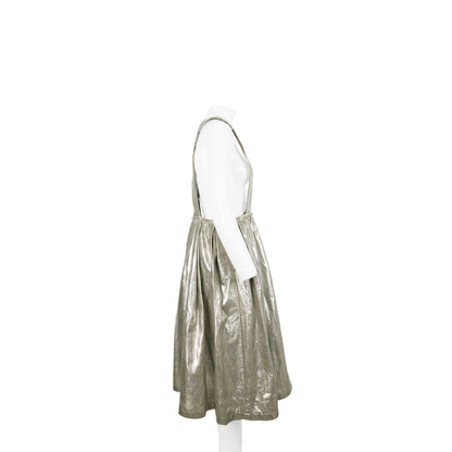 COMME des GARCONS 2017 A/W Silver Leather Skirt Size XS