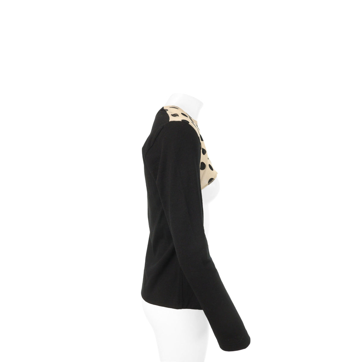 COMME des GARCONS 2011 A/W Wool Shirt Black/Beige Size XS
