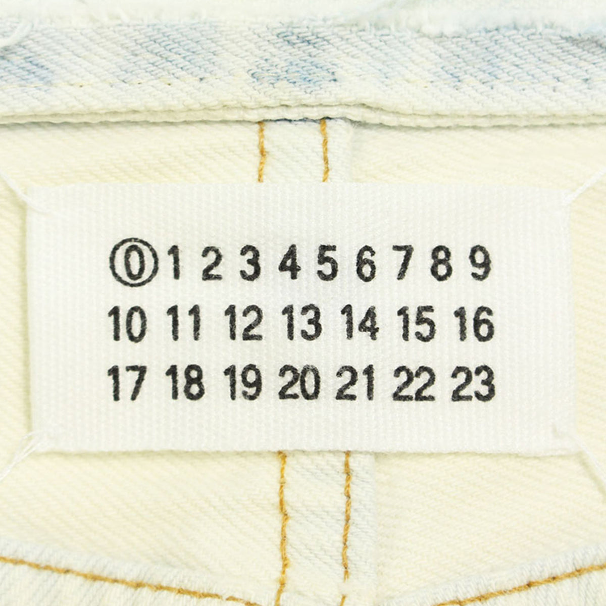 Maison Martin Margiela ⓪ Cotton Denim White Indigo Size 2