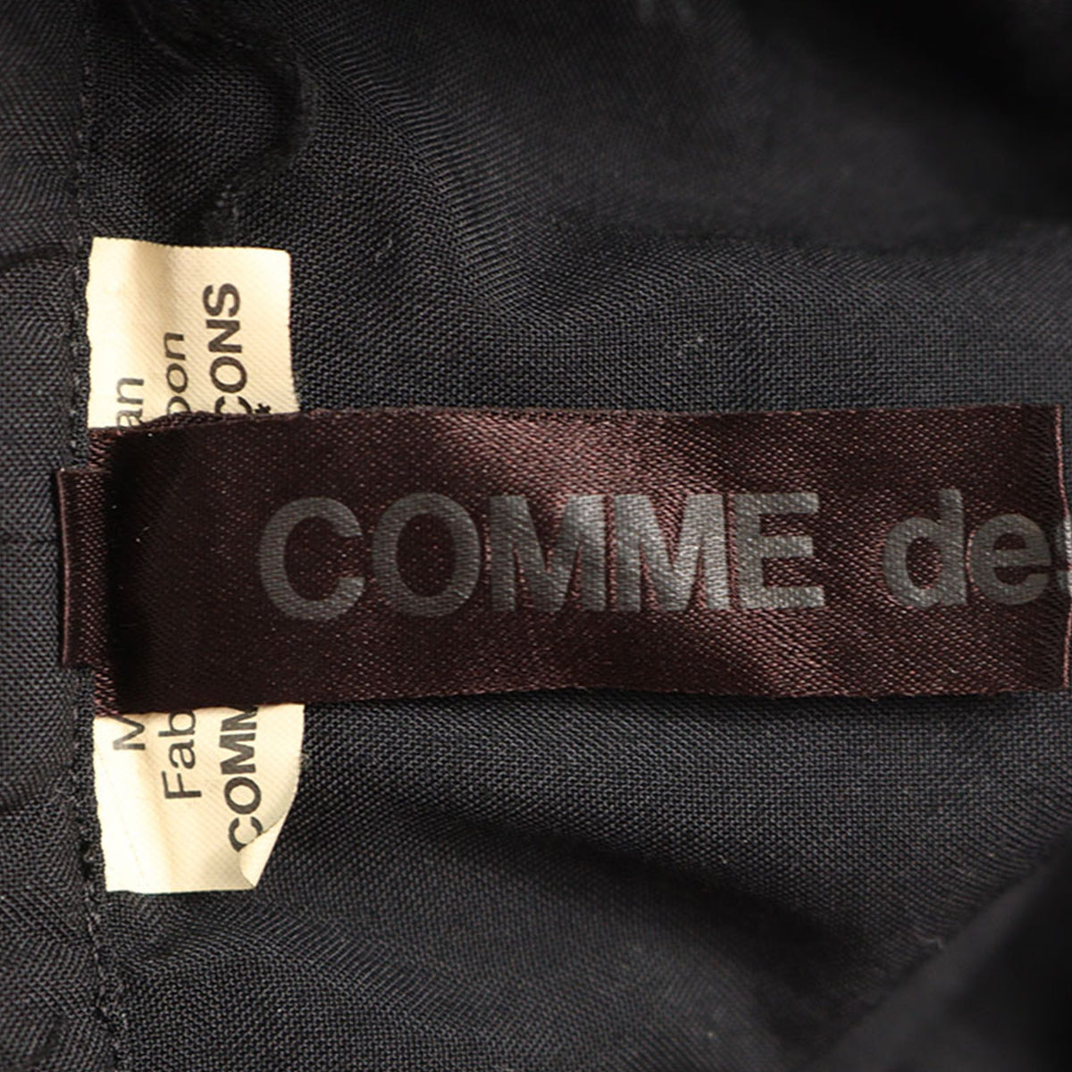 COMME des GARCONS 2018 S/S Cotton Dress Black Size XS