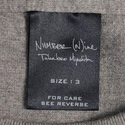 NUMBER (N)INE 2003 S/S-A/W Gray Jacket Size 3