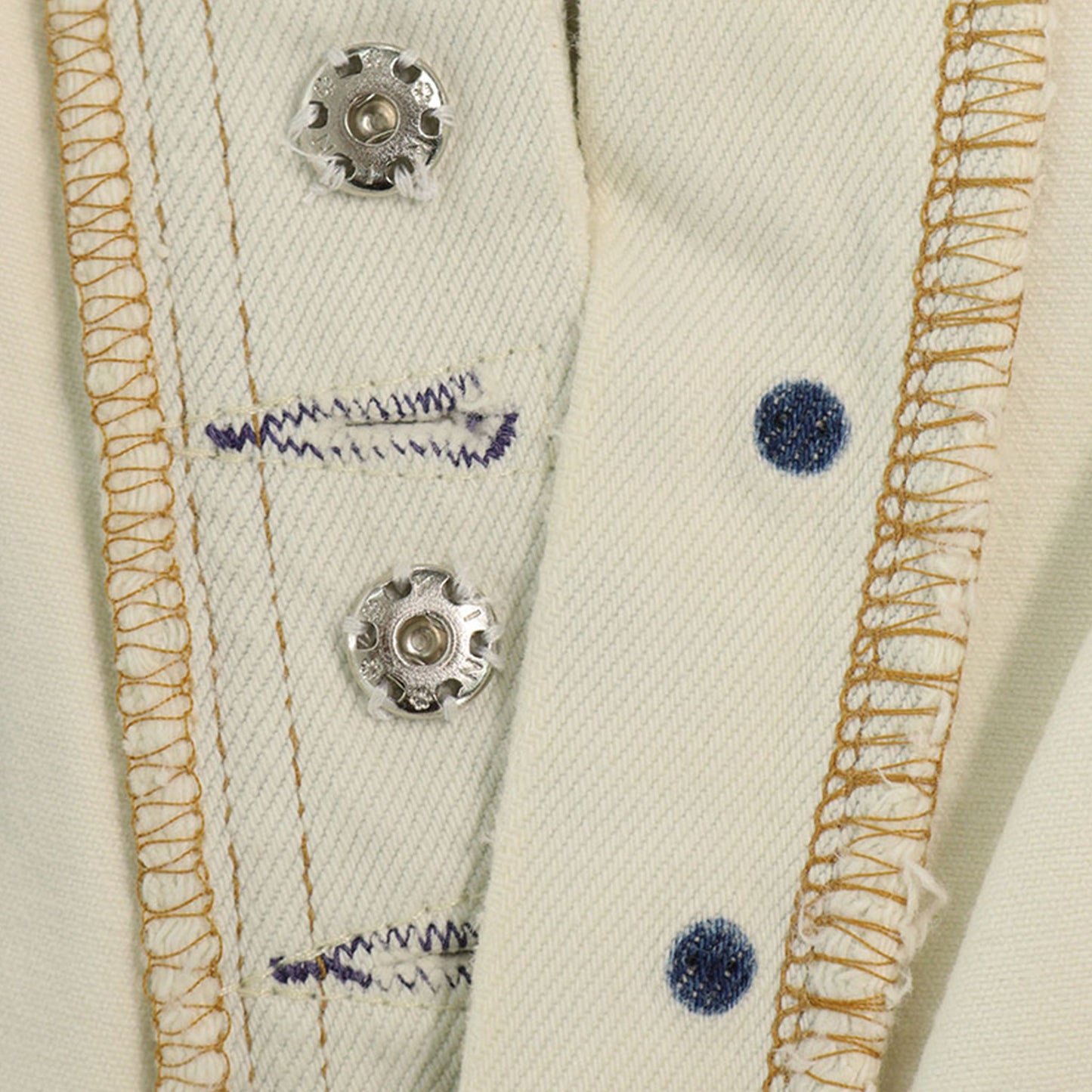 Maison Martin Margiela ⓪ Cotton Denim White Indigo Size 2