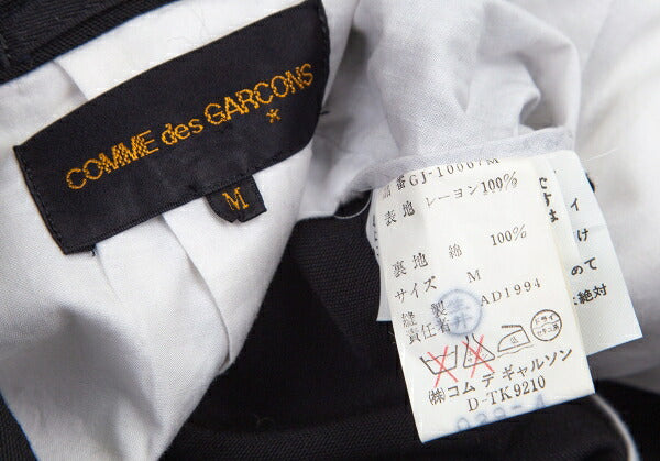 COMME des GARCONS Rayon 3-Button Jacket Black Size M