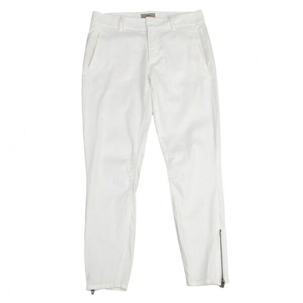 HELMUT LANG Hem Zip Stretch Pants White