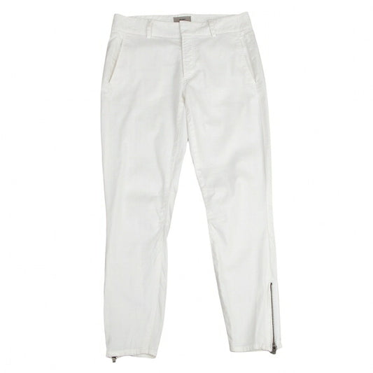 HELMUT LANG Hem Zip Stretch Pants White
