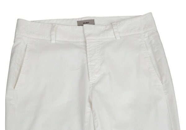 HELMUT LANG Hem Zip Stretch Pants White