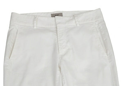 HELMUT LANG Hem Zip Stretch Pants White