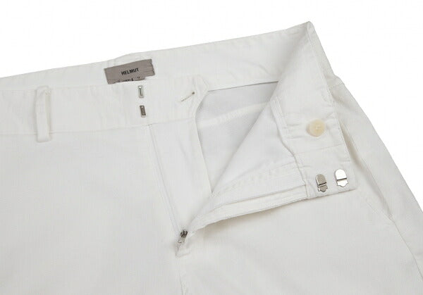 HELMUT LANG Hem Zip Stretch Pants White