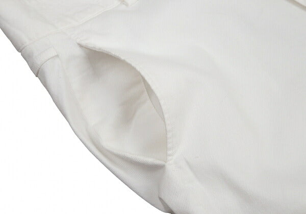 HELMUT LANG Hem Zip Stretch Pants White