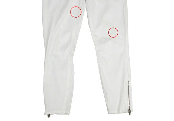 HELMUT LANG Hem Zip Stretch Pants White